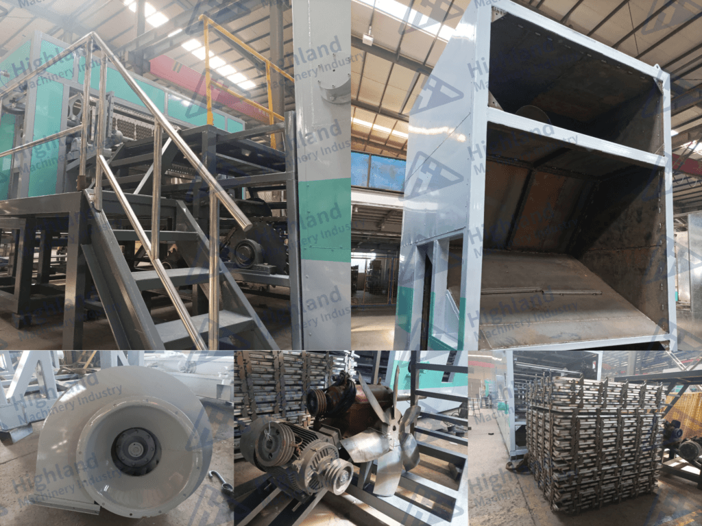 Envío a Sudamérica de Máquina para Hacer Cubetas de Huevos