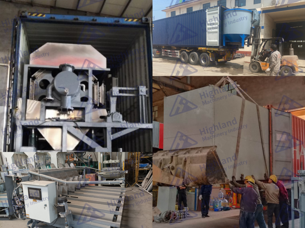 Envío de máquina de bandejas de huevos a Colombia