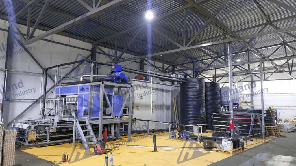 Máquina para Hacer Cubetas de Huevos en Funcionamiento HIP-4X4