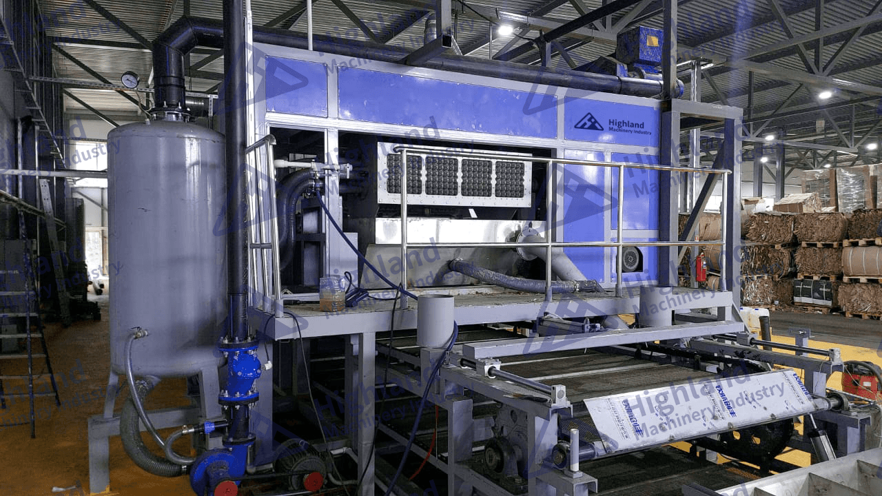 Máquina para bandejas de huevo automática 4x4