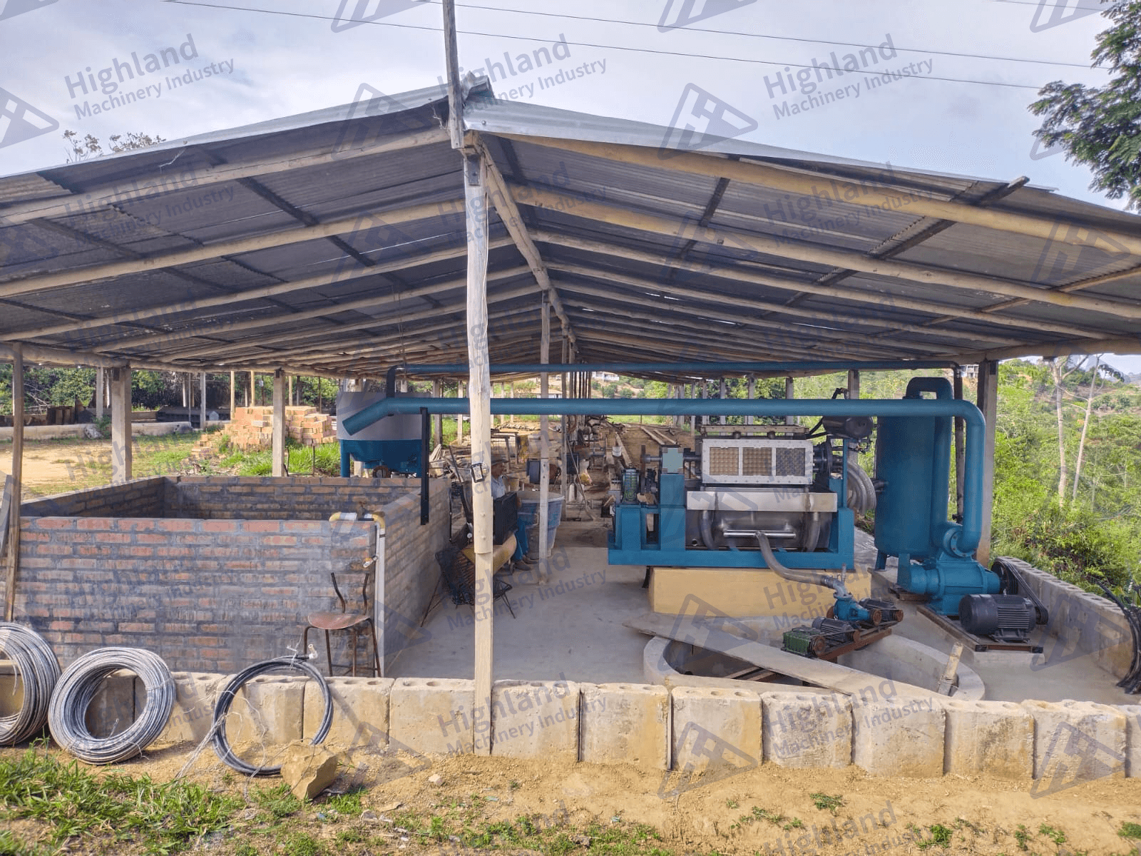 Máquina para bandejas de huevo en Colombia (1)