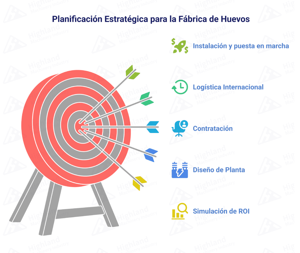 Planificación estratégica para la fábrica de huevos